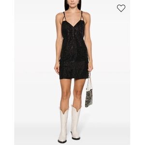 NWT 898.00 Zadig&Voltaire
Rohana rhinestone silk minidress Large